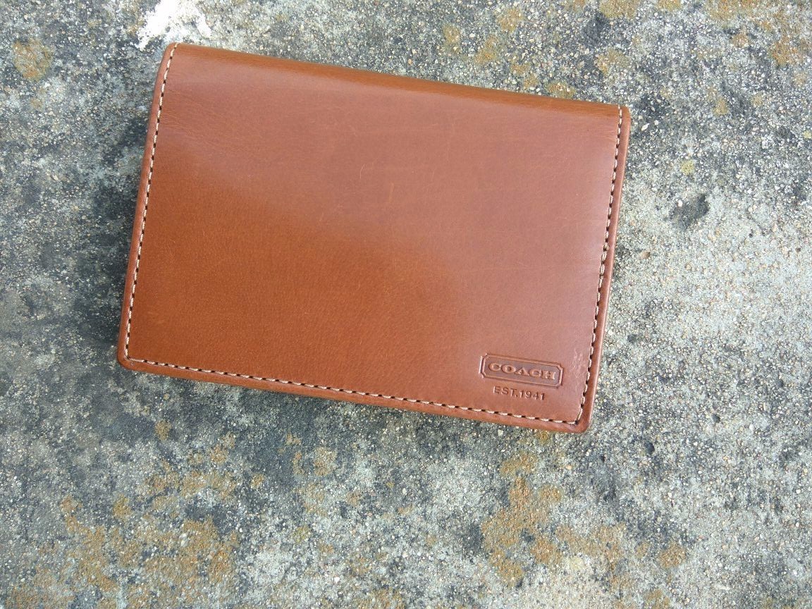 coach water buffalo wallet